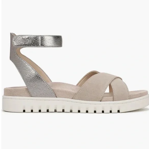 VIONIC Uptown Merced Strappy Sandal in Cobblestone Multi - Picture 4 of 7